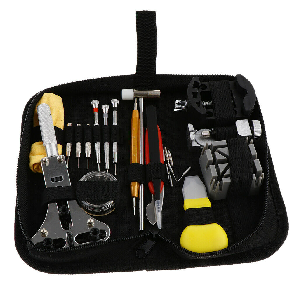 39pcs Watch Repair Tool Kit Band Strap Link Remover Back Opener Screwdriver
