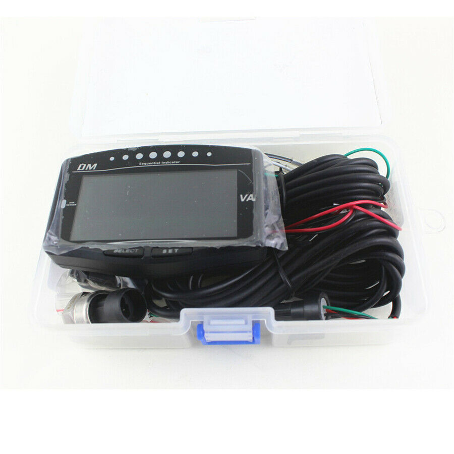 5 IN 1 Digital Oil Pressure Voltmeter Water Temperature Fuel Tachometer 12V 24V