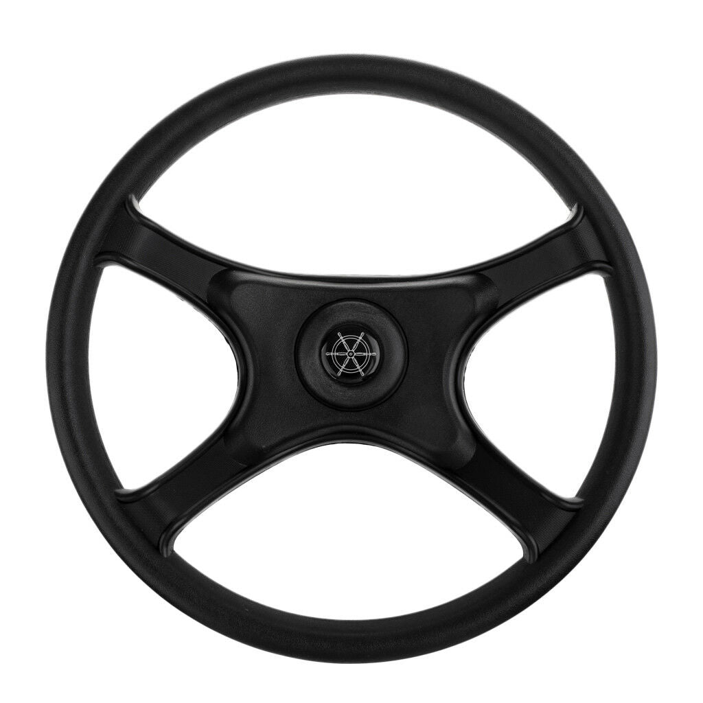 Universal 13" Marine Sports Boat Pontoon Steering Wheel 4 Spoke 3/4" Shaft