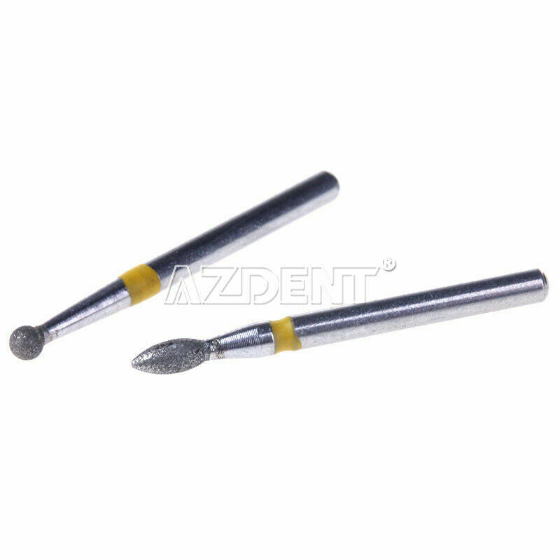 50 Packs Dental Diamond Coated Burs FG-105 Ceramics Composite Polishing Drill