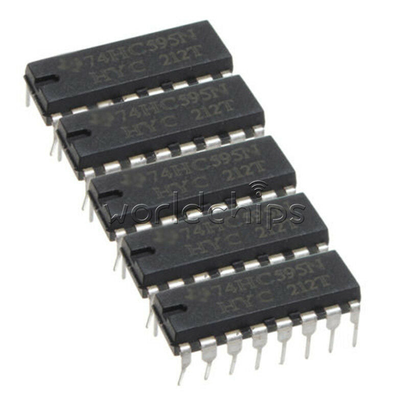20Pcs 2.0 ~ 6.0 V TOP SN74HC595N 74HC595 8-Bit Shift Register DIP-16 IC TOP