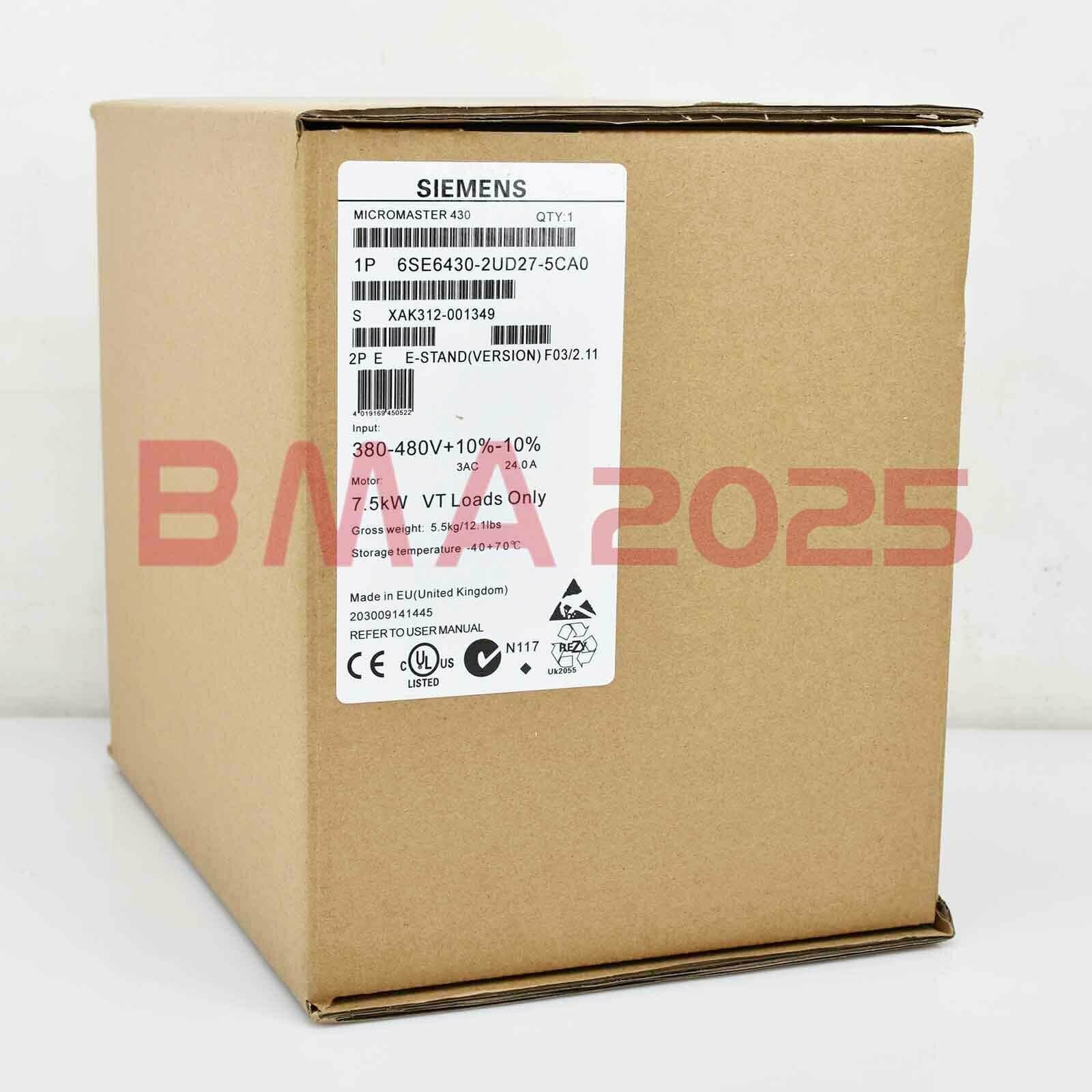 New 6SE6 430-2UD27-5CA0 6SE6430-2UD27-5CA0 1 year warranty DHL free Ship SM9T