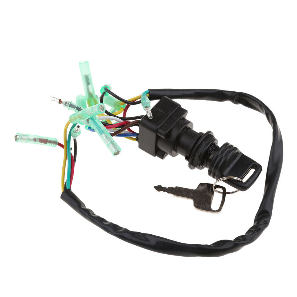 1 Set Ignition Switch Key Outboard 2&4 Stroke PN 703-82510-43-00 Black