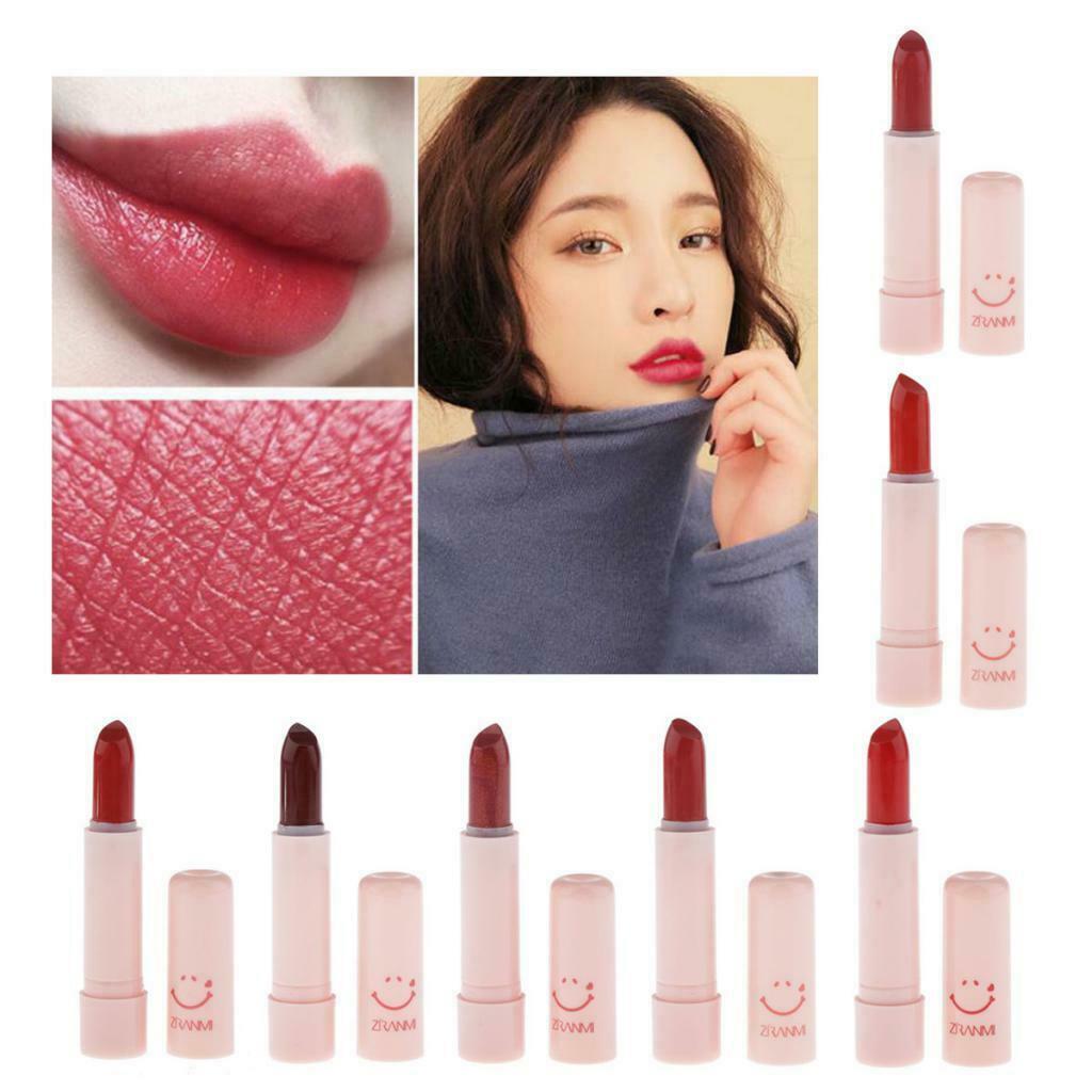 Long Lasting Matte Lipstick Makeup Cosmetics Moisturizing Smooth Lip Stick Pink