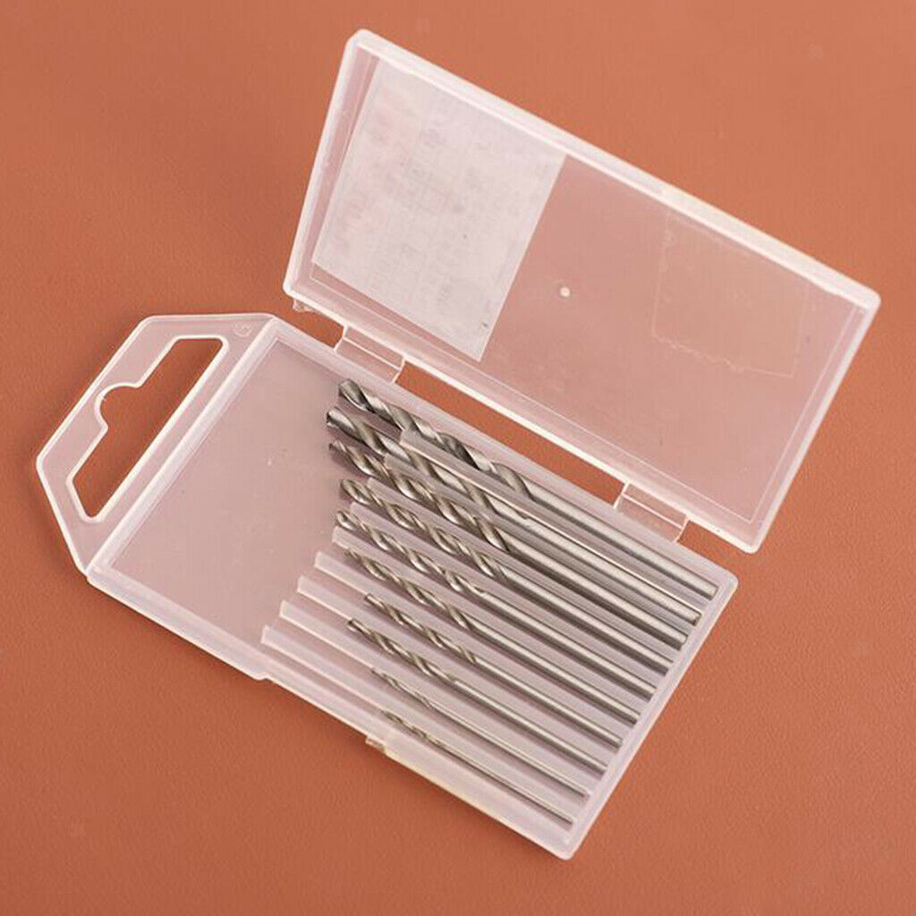 10pcs Drill Bit Set Twist Round Shank Hand Drill Bits General Low-hardness