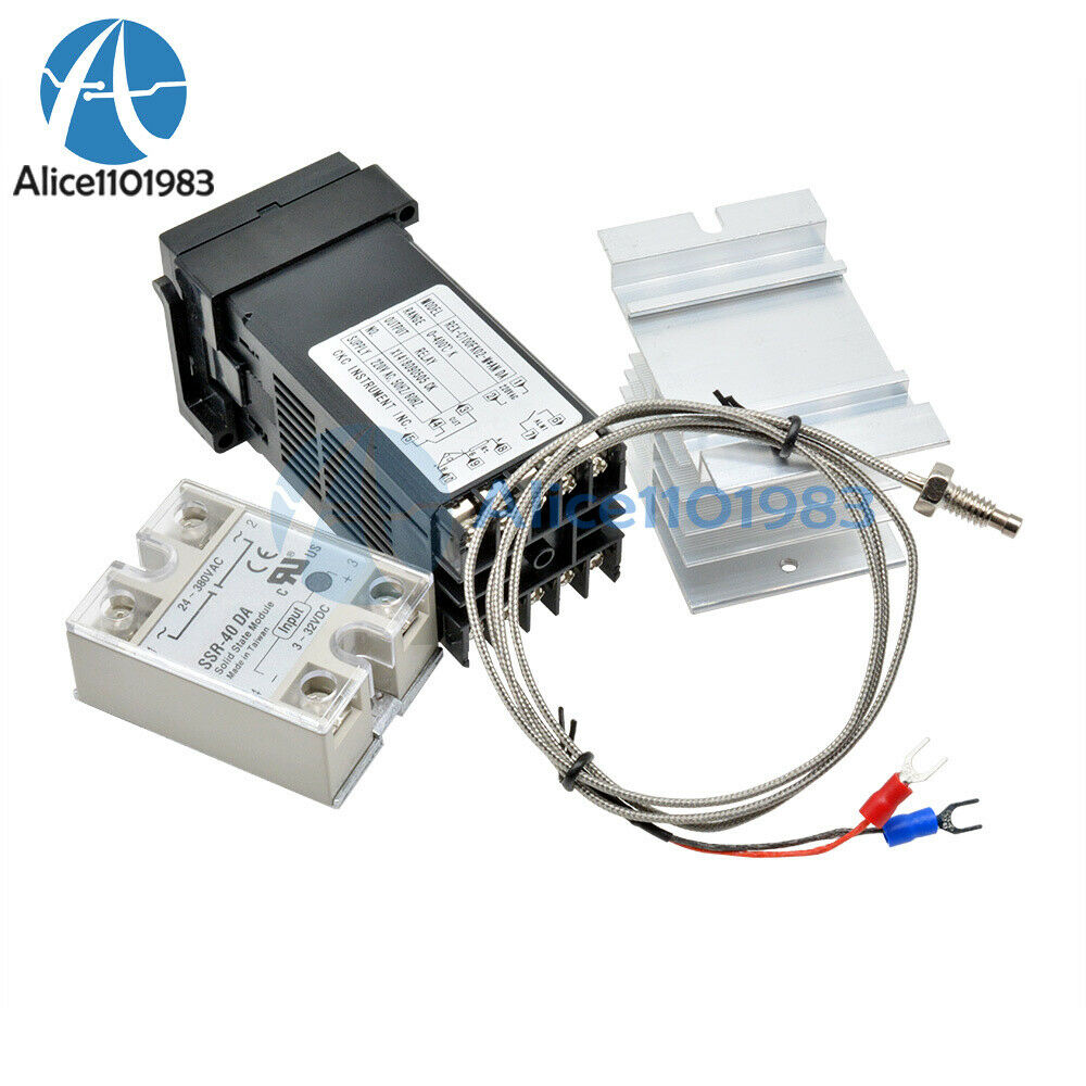 AC100V-240V Digital PID Temperature Controller Thermostat REX-C100 Thermocouple