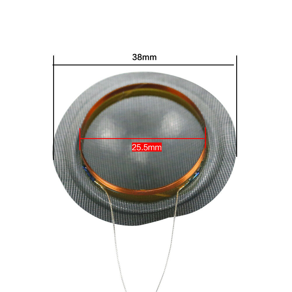 25.4 25.5 MM Core Dome TREBLE Voice Coil Translucent Silk Diaphragm 8OHM Speaker