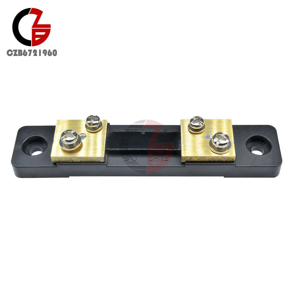 FL-2 Shunt 75mV 30A DC Current Shunt Resistor for Amp Meter Panel Meter Ammeter