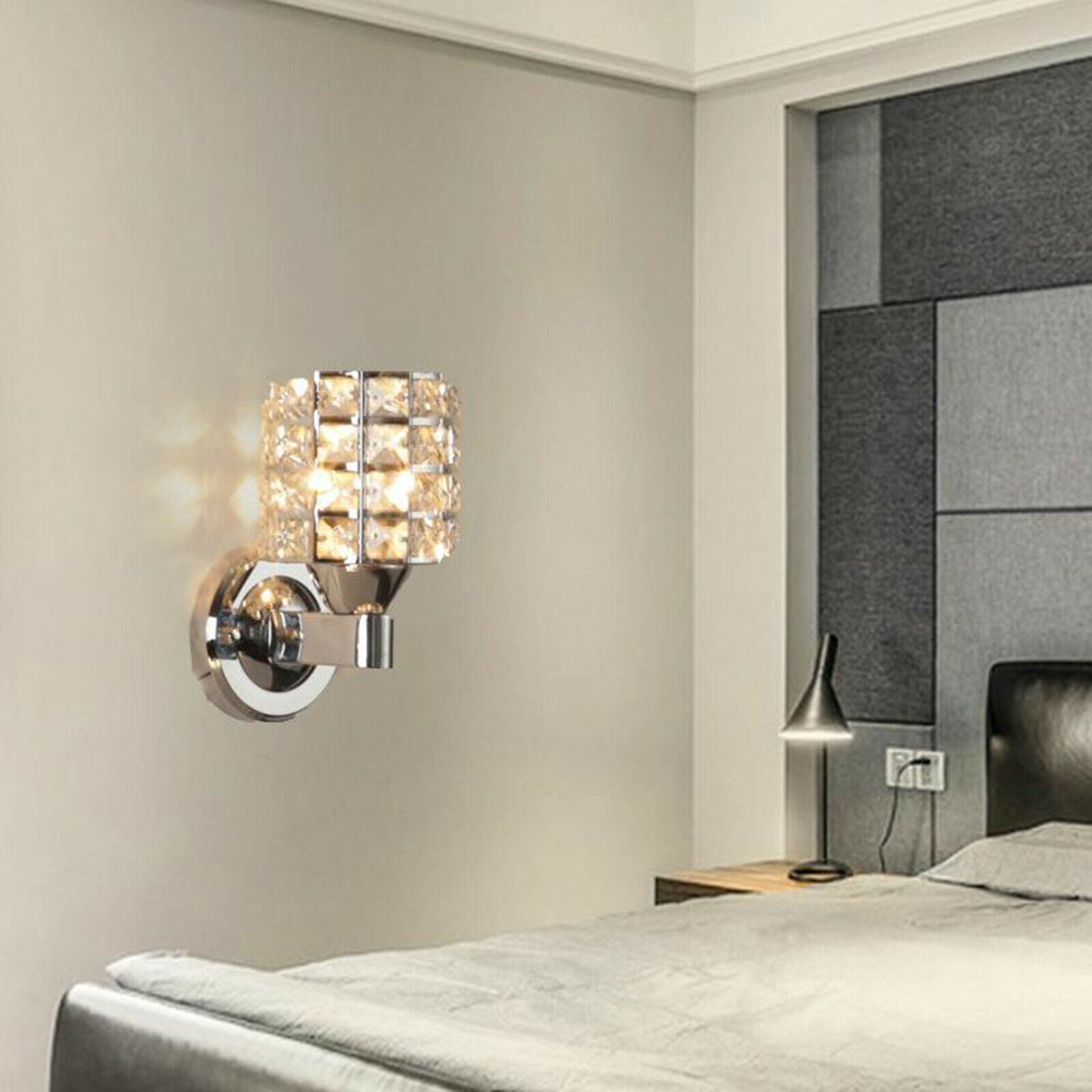 Wall Lamp Glass Lampshade Hallway Entryway Living Room Wall Sconces Lighting