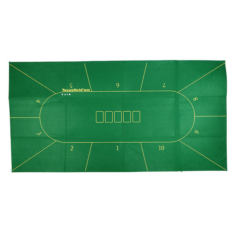 180*90cm Poker Table Cloth Poker Layouts Tablecloth Felt 10 Players Poker M  TL