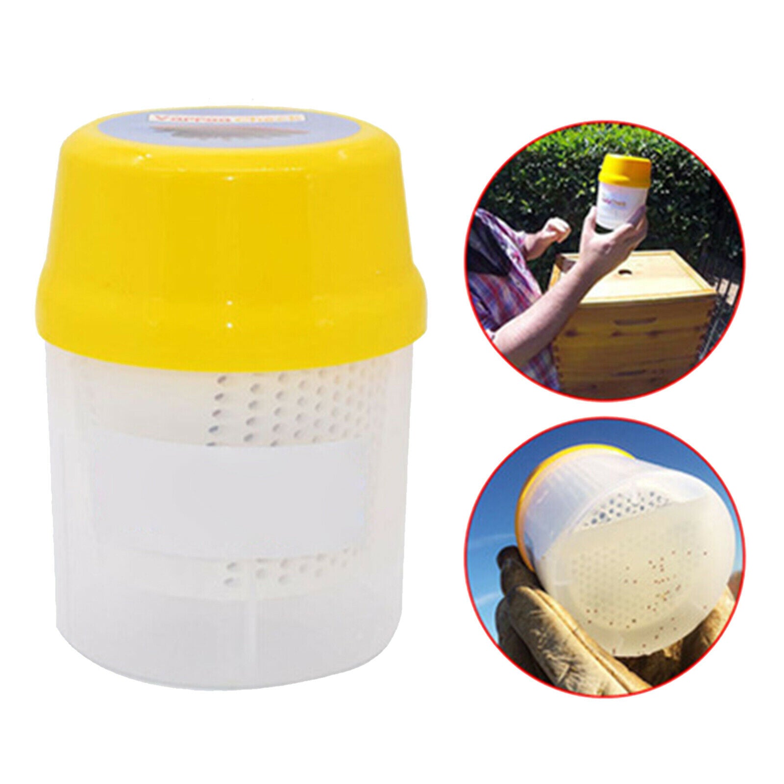 Varroa Shaker Mite Killer Monitoring Bottle Beekeeper Bees Equipment Tool