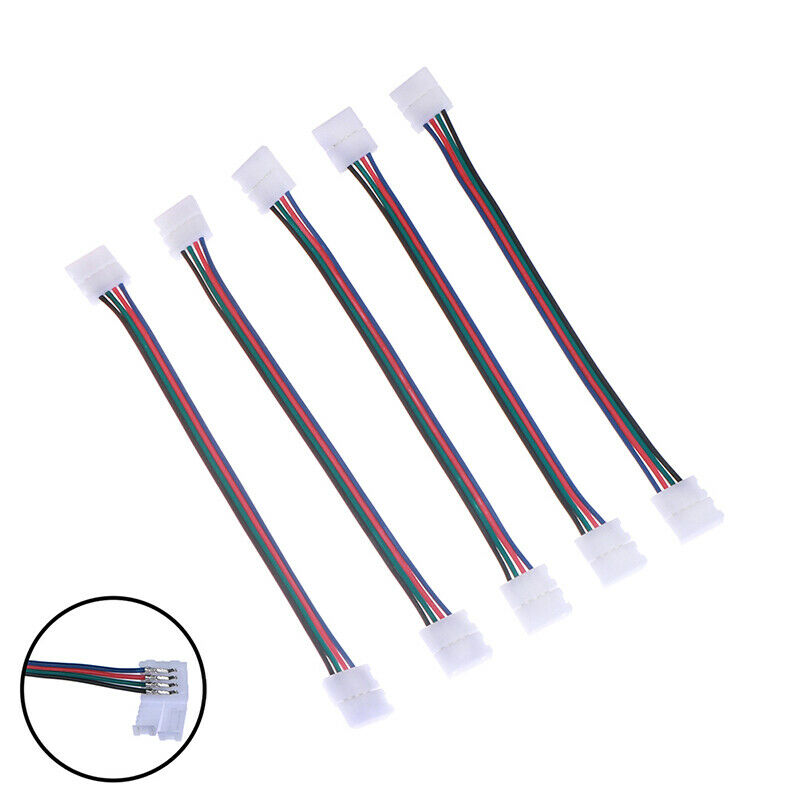 5Pcs 17cm 4 Pin LED RGB Extension Connector Cable Wire Led Strip Connecti.l8