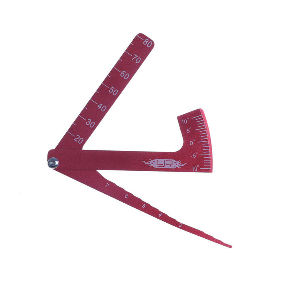 Adjustable Ruler Measure RC Car Height & Wheel Rim Camber for 1/10 1/8 RC DEAU