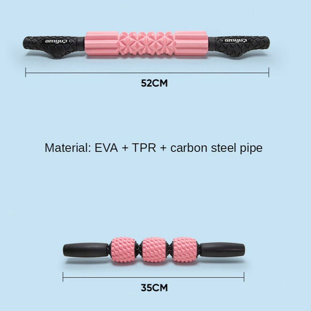 Foam Shaft Muscle Relaxation Yoga Column Exercise Equipment 33X13.5CM Pink