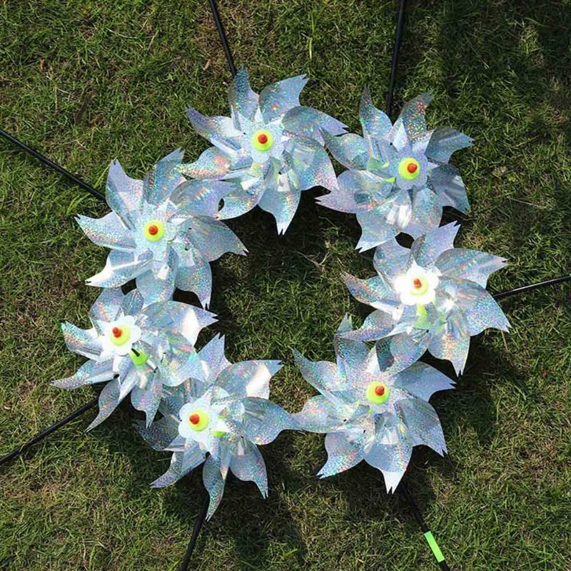 Bird Repellent Wind Spinners Lawn Pinwheel Windmill Garden Yard Patio Lawn Decor
