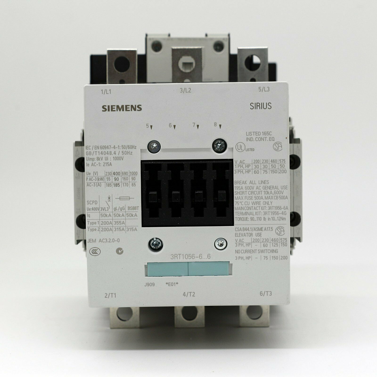New Siemens Contactor 3RT1056-6AF36 3RT10566AF36 One year warranty