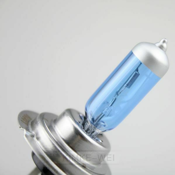 2x 12V H7 XENON SUPER WHITE BULBS HALOGEN BULB HEADLAMP LIGHT DIPPED BEAM 100W