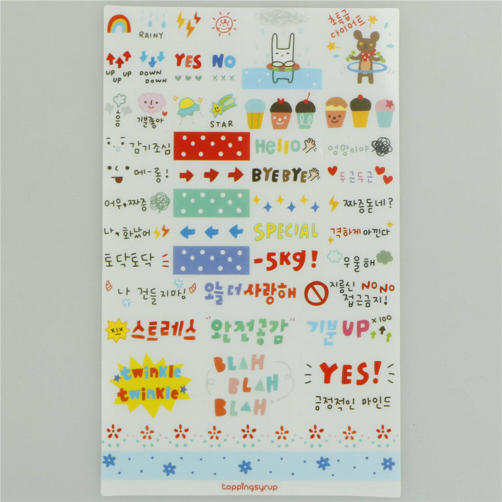 6X/set Simple Life Stickers For DIY Scrapbooking Planner Cardmaking Journa.l8