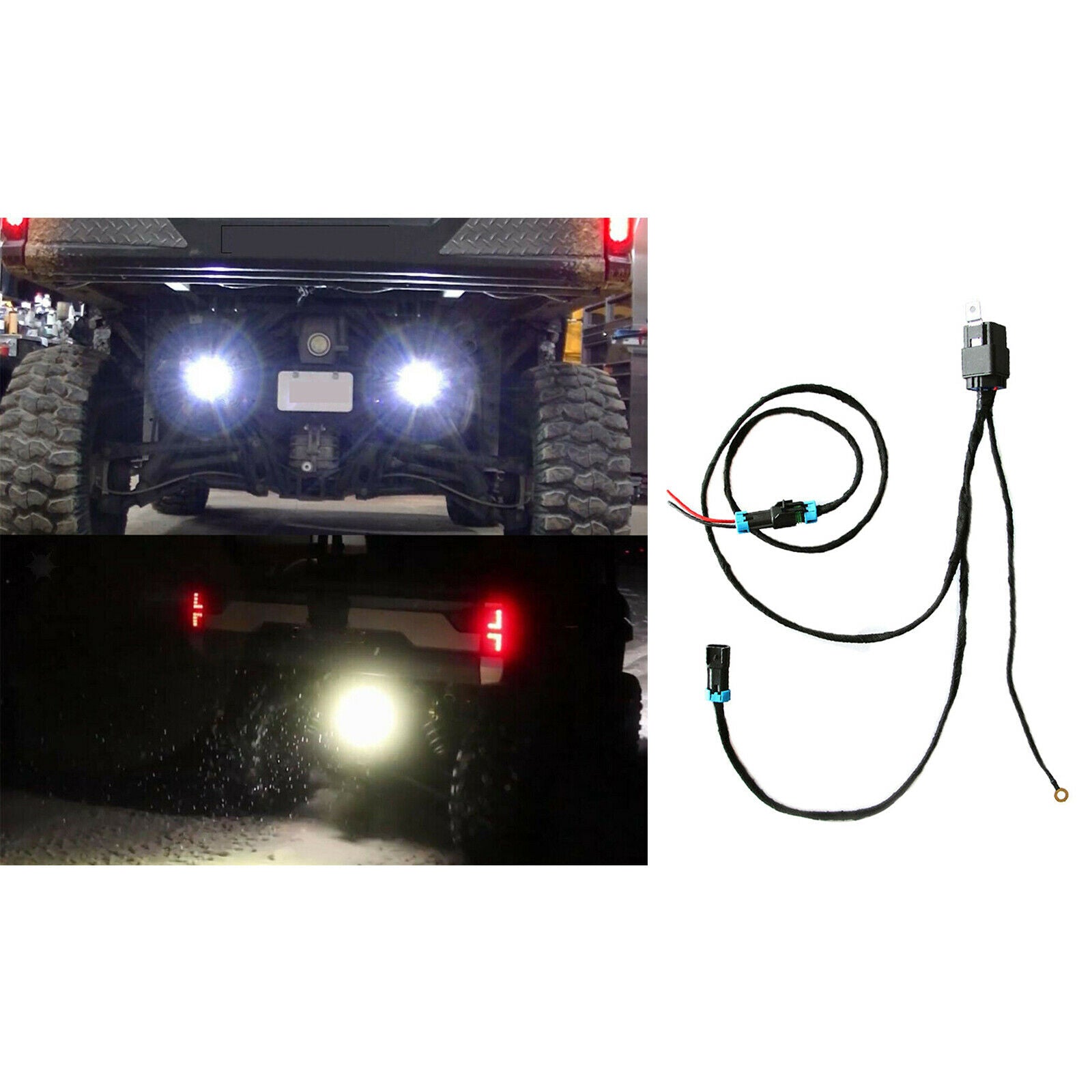 1 Set Back Up Light Reverse Light Harness Kit for Polaris Ranger XP 1000