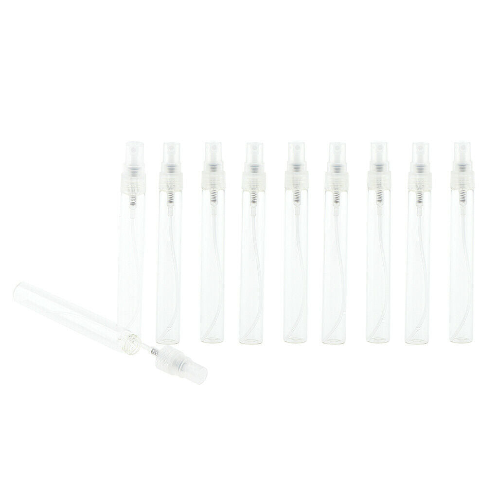 20Pcs Empty Glass Perfume Spray Bottles Refillable Travel Fine Mist Sprayer