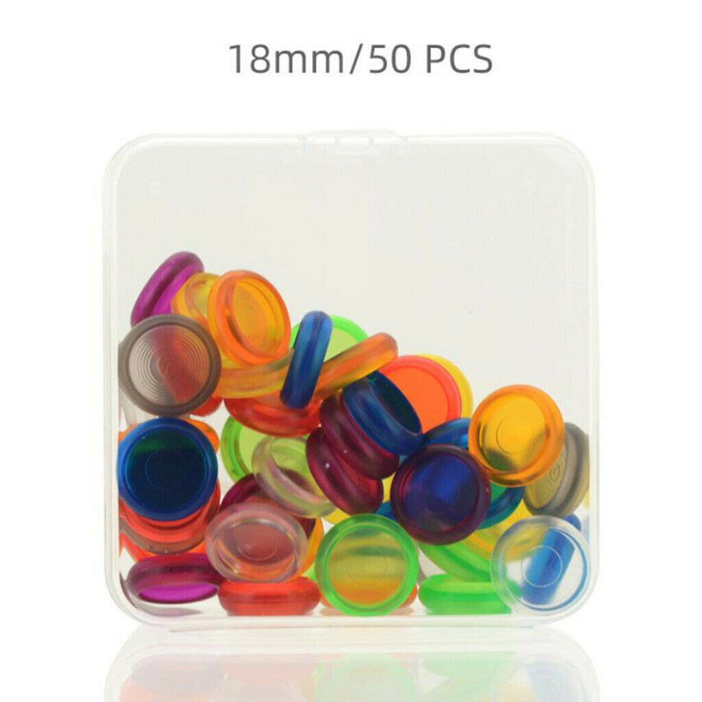 50 Pieces Plastic Discs Loose Leaf Binding Ring Clip Holder DIY Stationery