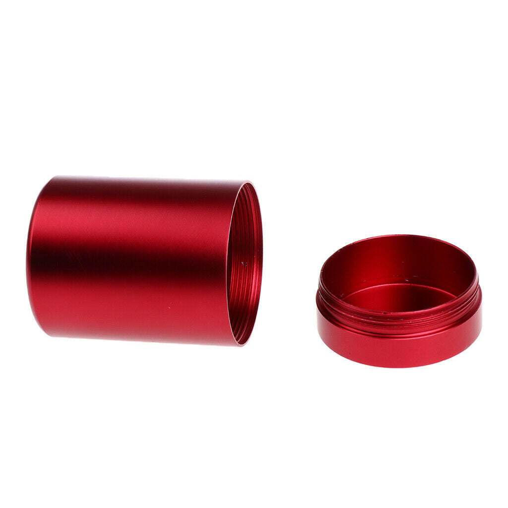 Pack of 2 Small Aluminum Tin Canisters with Airtight Lid for Tea Leaf Sugar