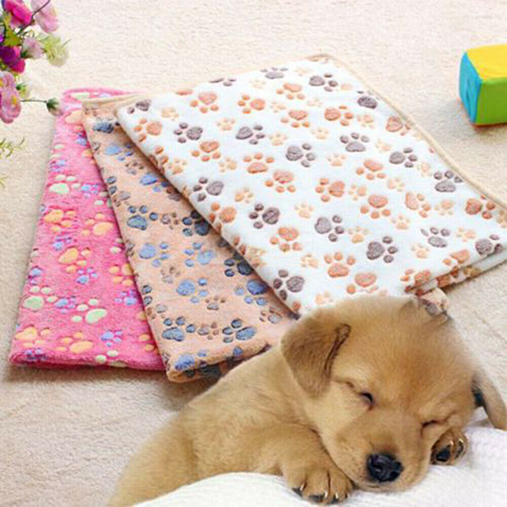 2pcs Pet Blanket Cat Dog Sleep Warm Soft Mat Winter Warm Not Fade Easily Clean