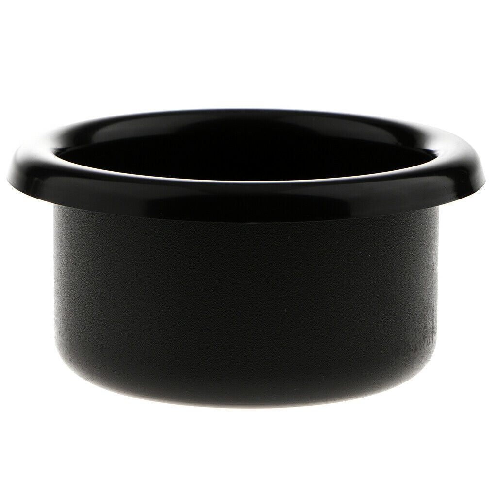 Black Plastic Cup Holder, Drop-in Cup Holder for Boats, RVs, Cars, Trucks (3.54