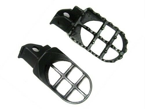 Dirt Bike Grey FOOT PEGS Pedals Footrest For Suzuki DR250 DR350 DR350SE DR650 DR