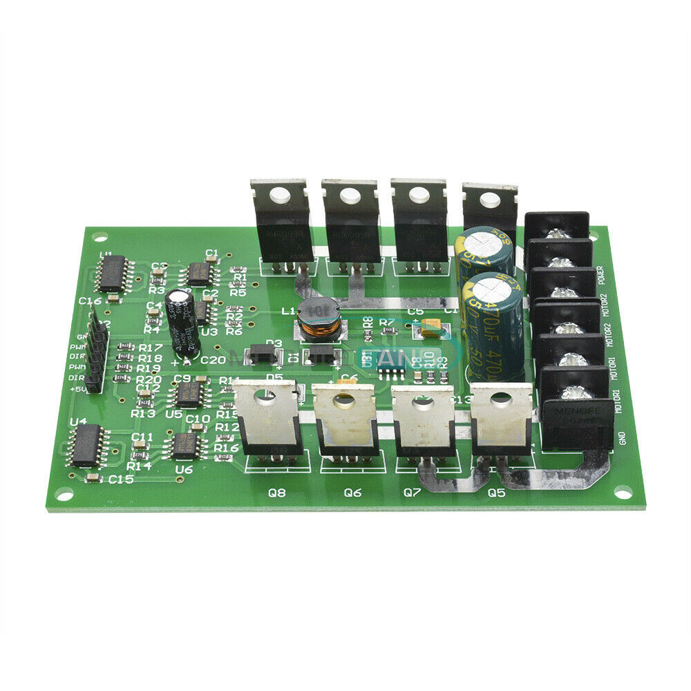 15A Dual Motor Driver Board Module H-bridge DC MOSFET IRF3205 Peak 30A 3V-36V