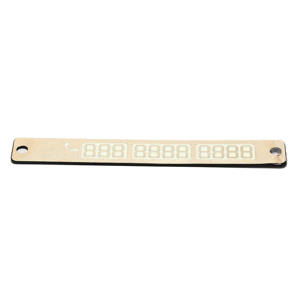 1pc Night Luminous Temporary Car Parking Card Plate Card Telephone Number.l8