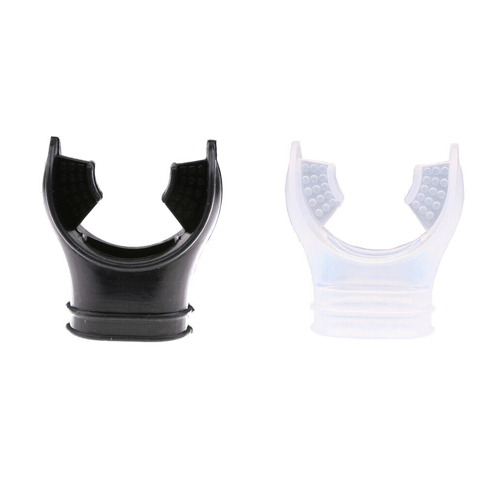 5X Silicone Scuba Diving Tube Snorkel Mouthpiece Regulator Diving Sports Black