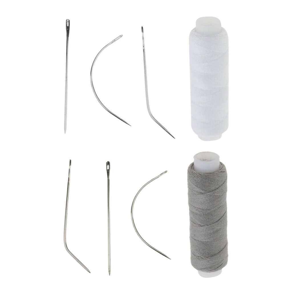 2pc Cotton Hair Track Weft Sew Thread Hair Extension Wig Making Strong