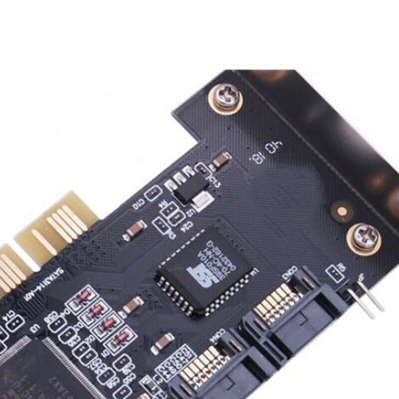 4 Ports PCI SATA Raid Controller Internal Expansion Card with Two Sata Cables,S6