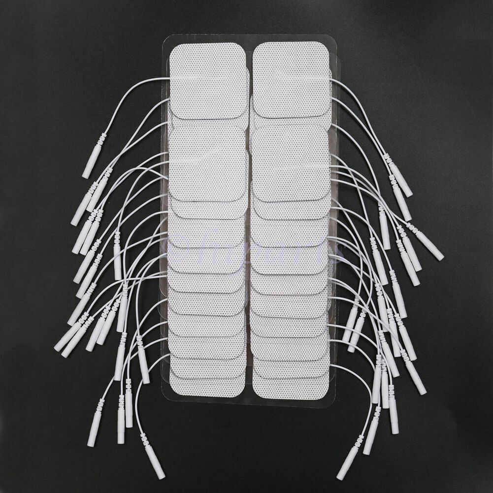 20PCS Replacement Pads for Massagers Tens Units electrode 2 x 2'' White Cloth
