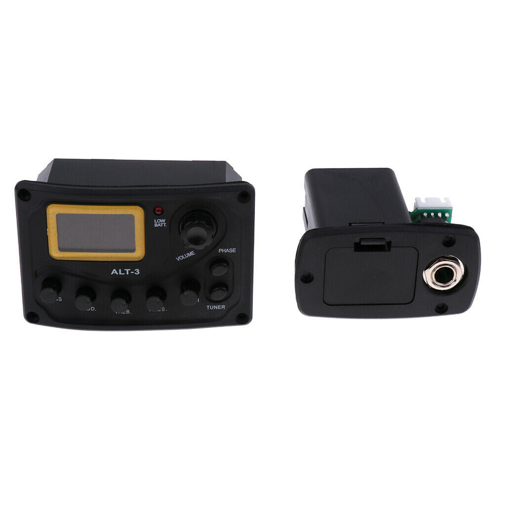 1 Set ALT-3 EQ Pickup Tuner+Piezo Pickup for Acoustic Folk Classical Guitar