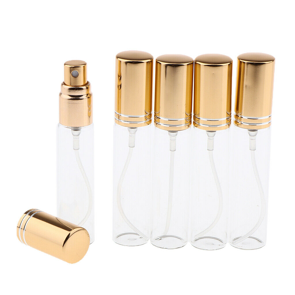10 Pieces 10ml Empty Refillable Glass Perfume Spray Bottles Liquid Vials