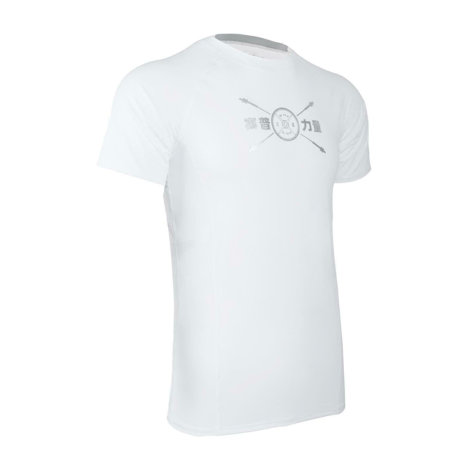 Mens Compression Short Sleeve Sports Shirt Fitness Quickly Dry T-shirt XXL