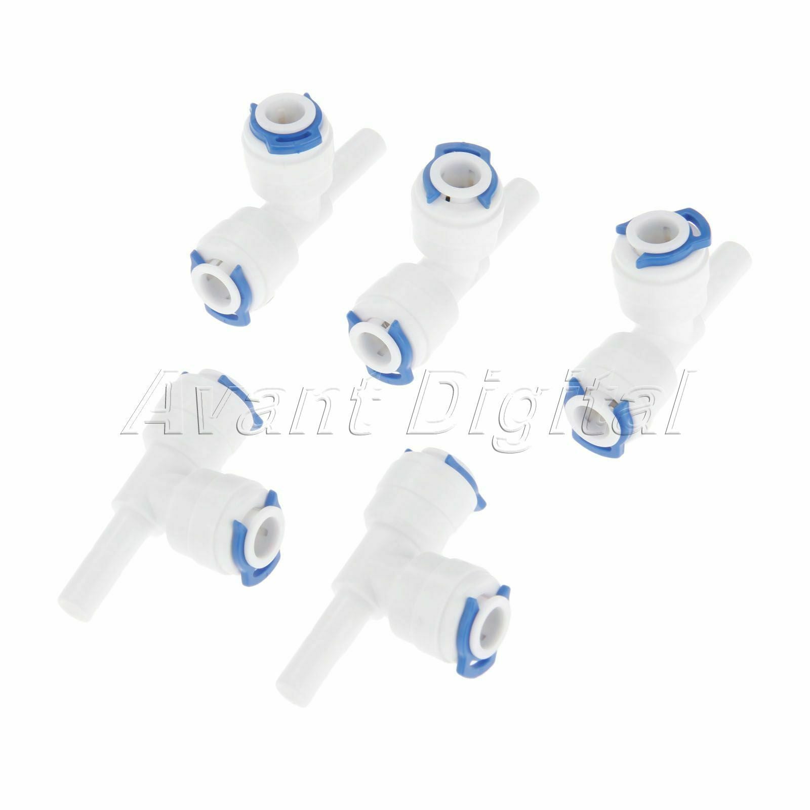 5x T Shape Water Purifiers Filters Connectors RO System Fortings 1/4" OD Hose
