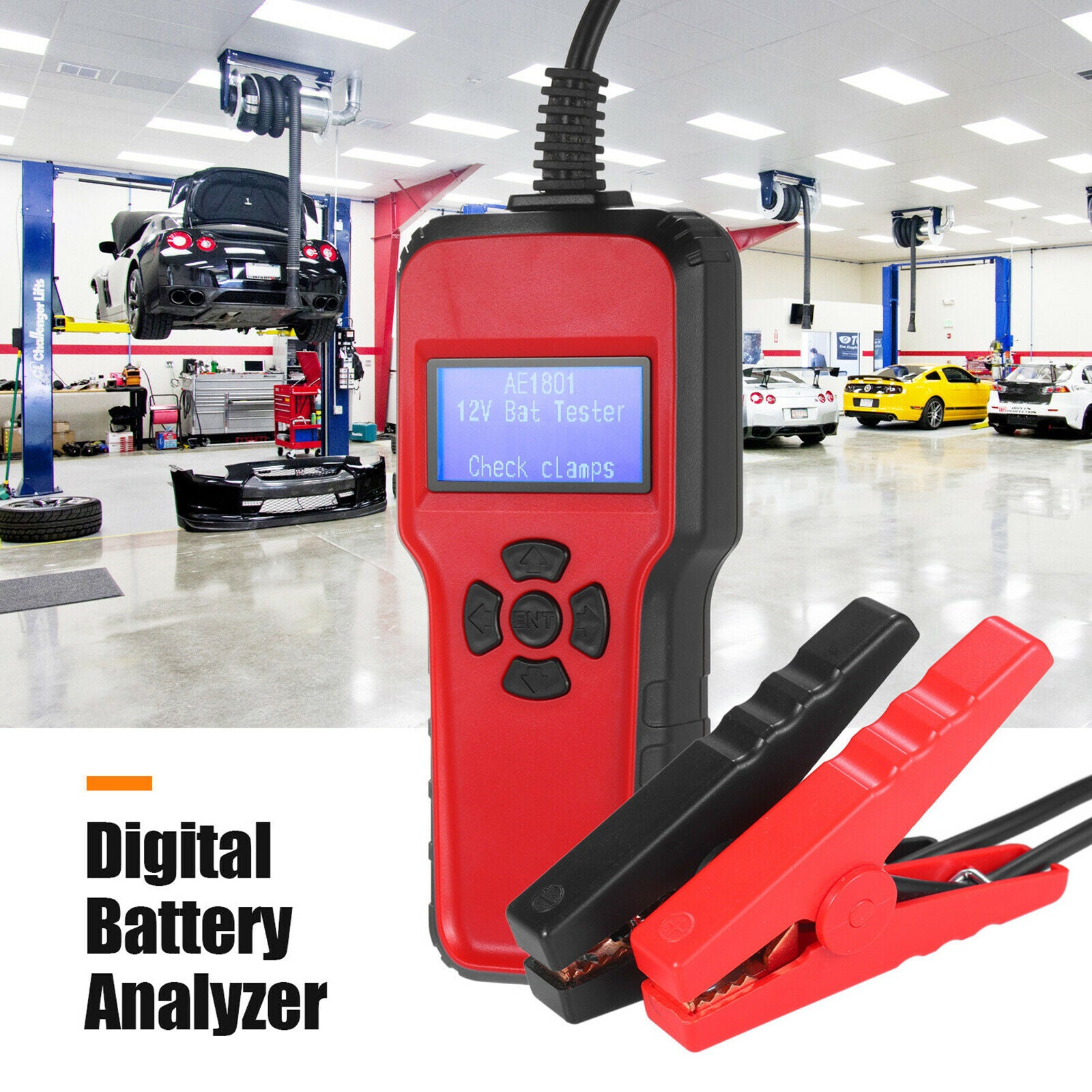 Car Battery Tester Battery Analyzer CCA 12V for Light Truck Cars Vehicles