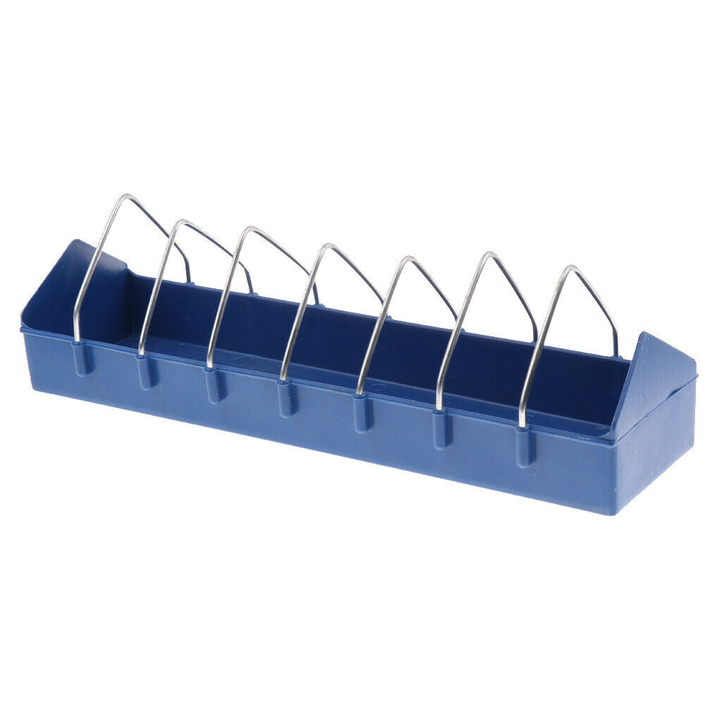 Chicken Poultry Feeder Trough Chicken Rearing Tool for Blue Chicken Pigeon