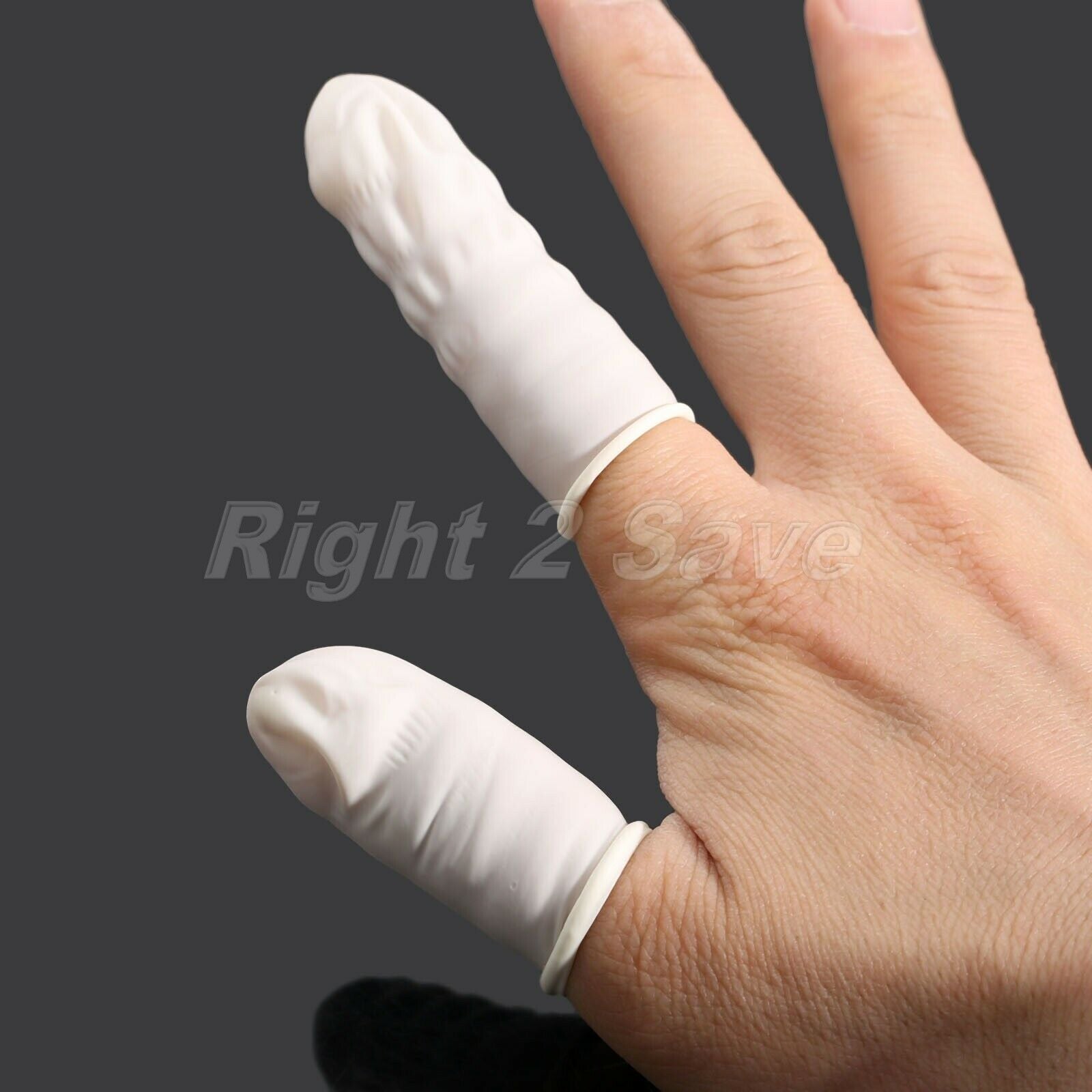 100pcs Rubber Latex Finger Cots Fingertips Protective Gloves Tattoo Nail Art Kit