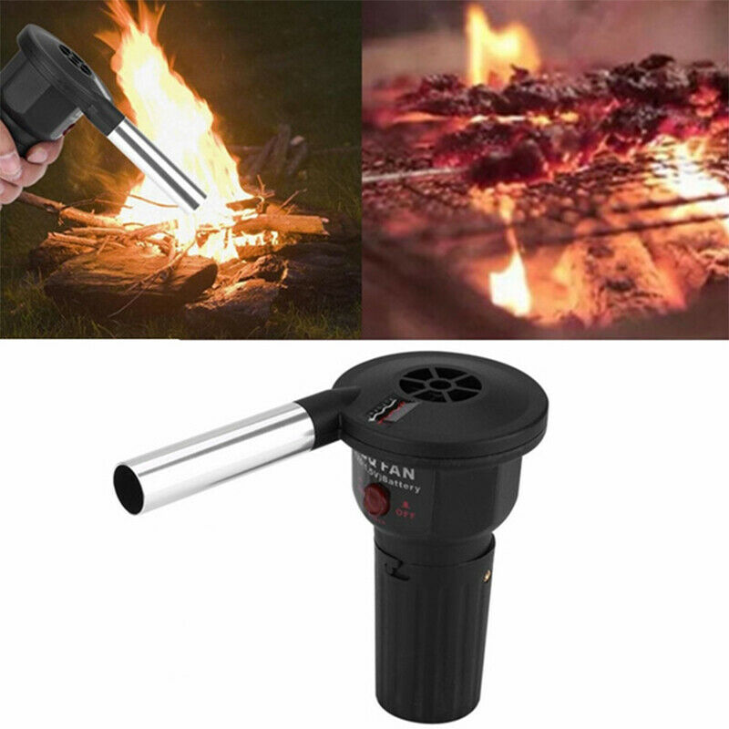 Portable Handheld Battery Powered BBQ Fan Air Blower for Barbecue Cooking T SJ