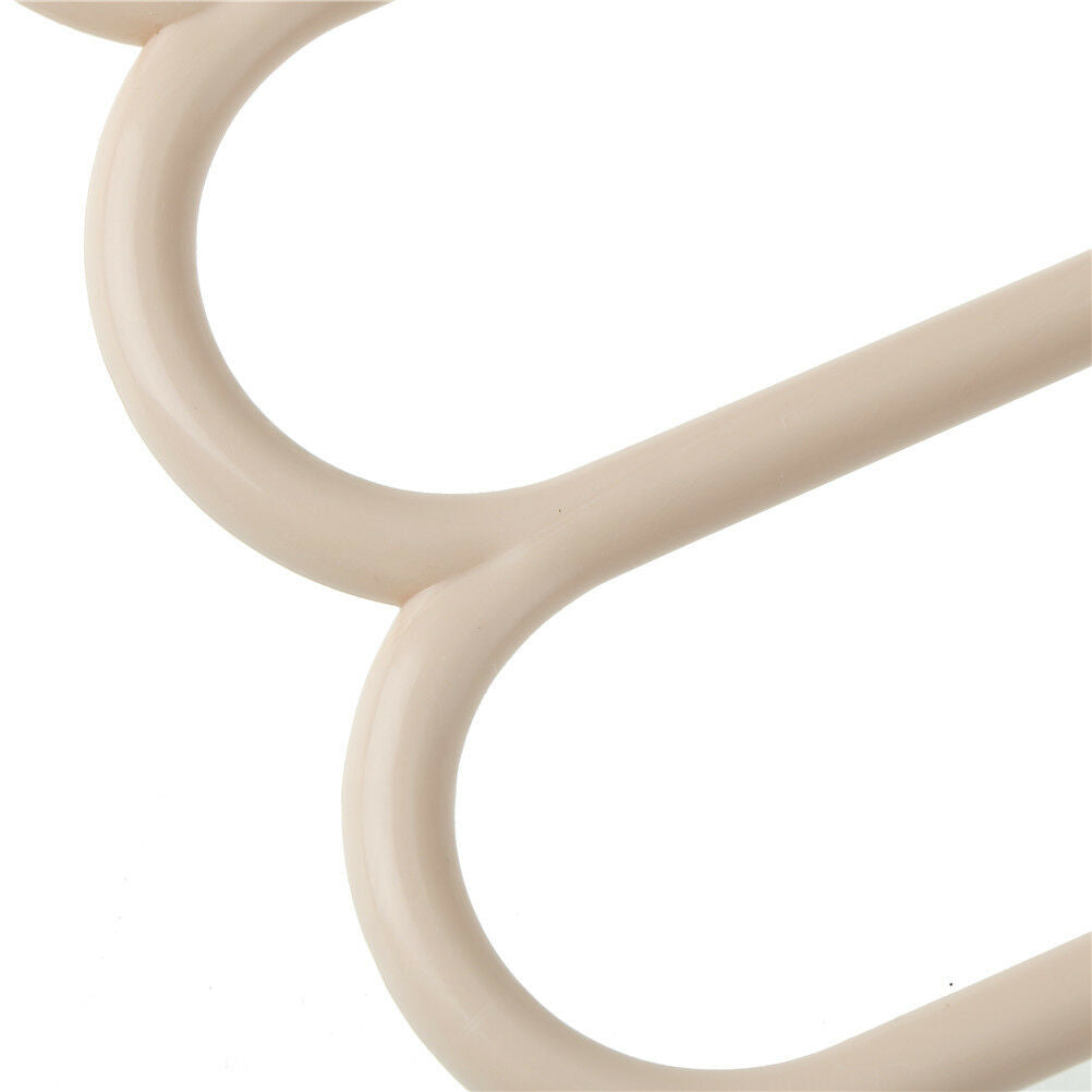 Pants Trousers Hanger Tie Scarf Belt Towel Non-Slip Hanger Storage Rack R.l8