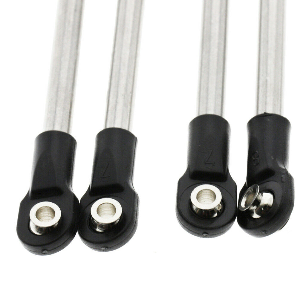 10Pieces Stainless Steel Link Rod Linkage for Axial SCX10 90046 90047 90035