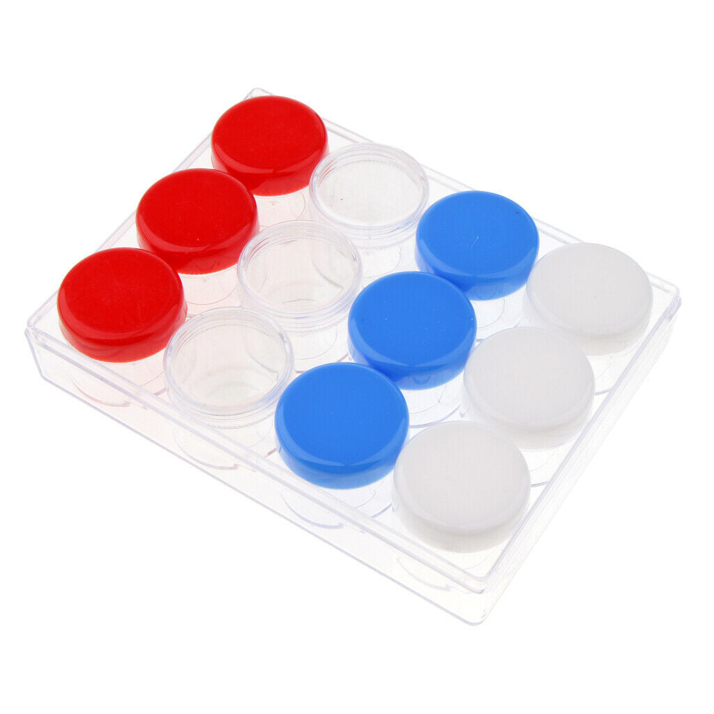 15g 12 Slots Storage Box Case Organizer Carfts Jewelry Container Multi-Color