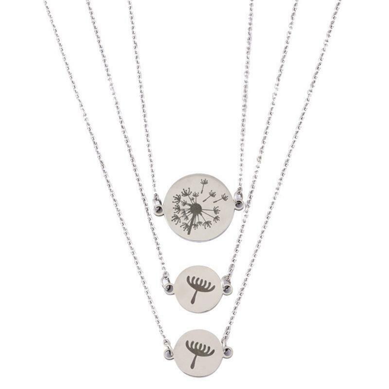 Soul Sister Expandable Dandelion Necklace for Women Friendship Lover Gifts 3x