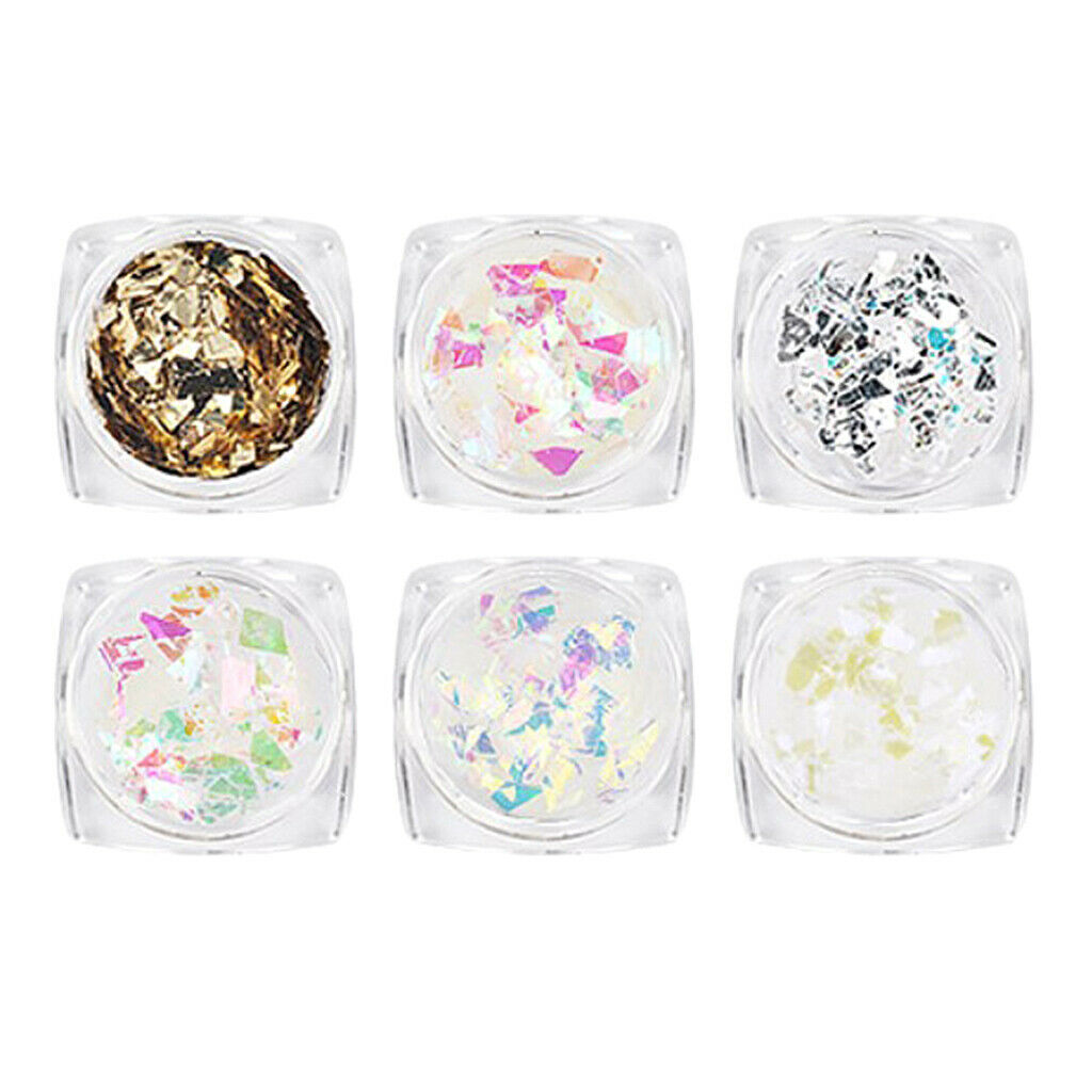 Candy Paper Flakes Nail Sequins Bling Glitter Set, Pack of 18 Boxes