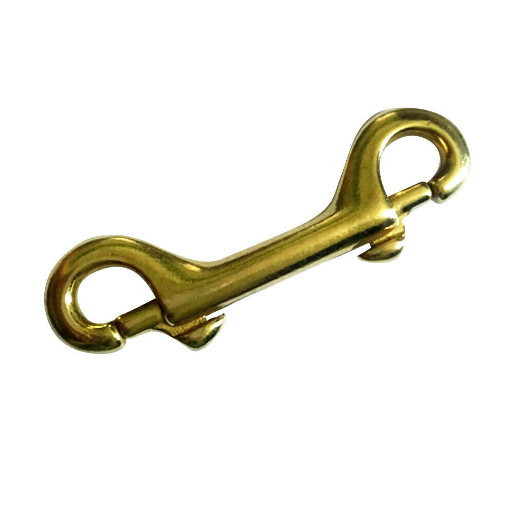 prettyia Brass Double End Bolt Snap   Hook Keys Holder Clip 3-1/2