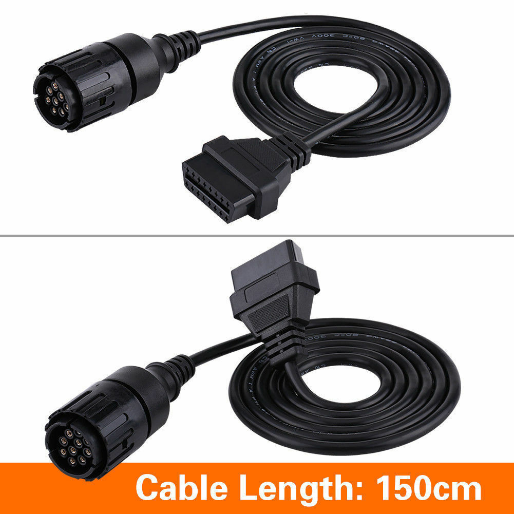 10 Pin To 16 pin OBD2 Connector Adapter Diagnostic Extension Cable (S200)
